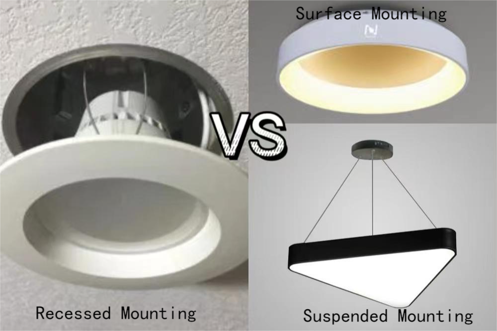 Difference Between Recessed, Surface, and Suspended Lighting